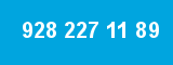 928 227 11 89 928 227 11 89